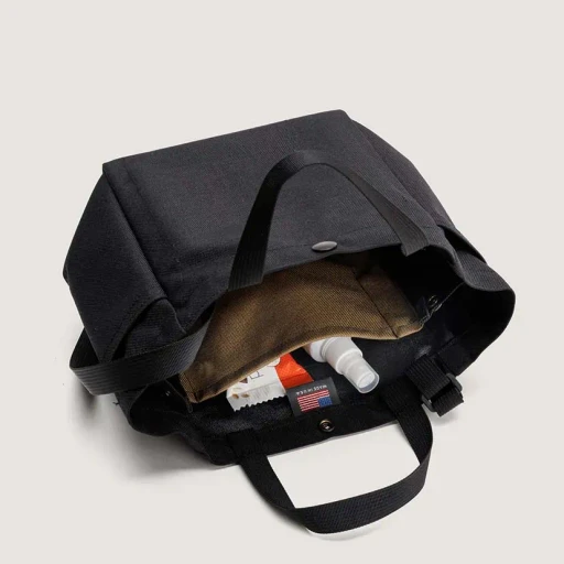Small Side Pocket Tote - Canvas Nylon
