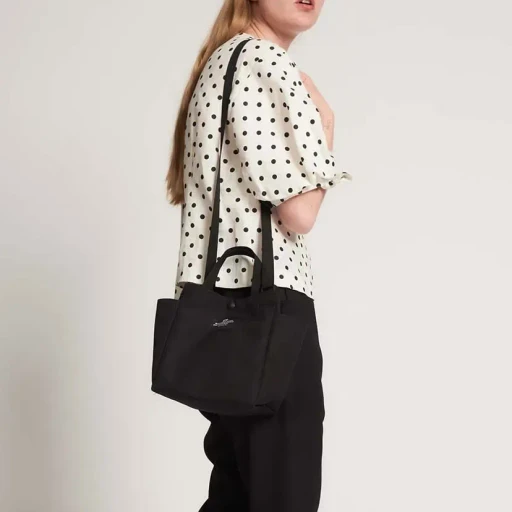 Small Side Pocket Tote - Canvas Nylon