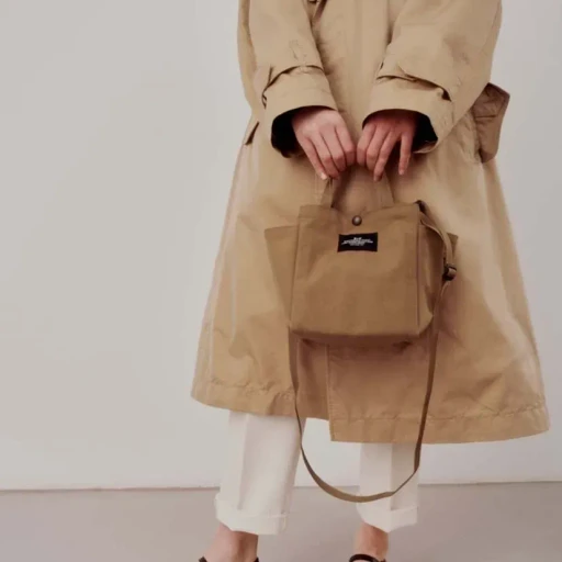 Small Side Pocket Tote - Canvas Nylon
