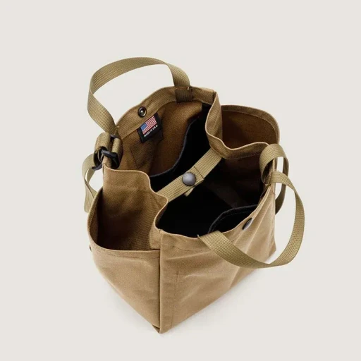 Small Side Pocket Tote - Canvas Nylon