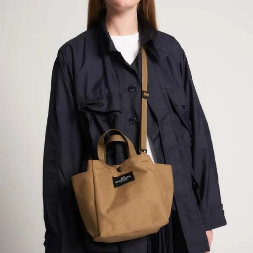 Small Side Pocket Tote - Canvas Nylon