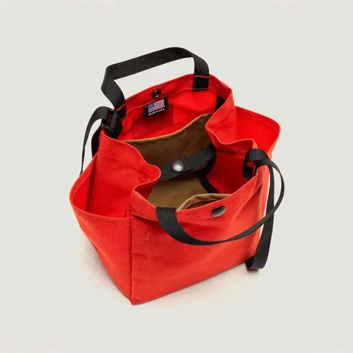 Small Side Pocket Tote - Canvas Nylon