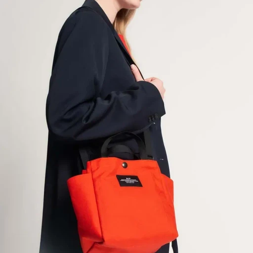 Small Side Pocket Tote - Canvas Nylon