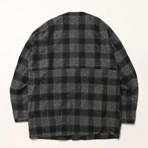 Digs Crew Cardie Jacket - Cotton Tweedy Check