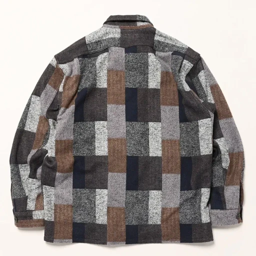 Digs Crew Half - Cotton Tweed Patch Check