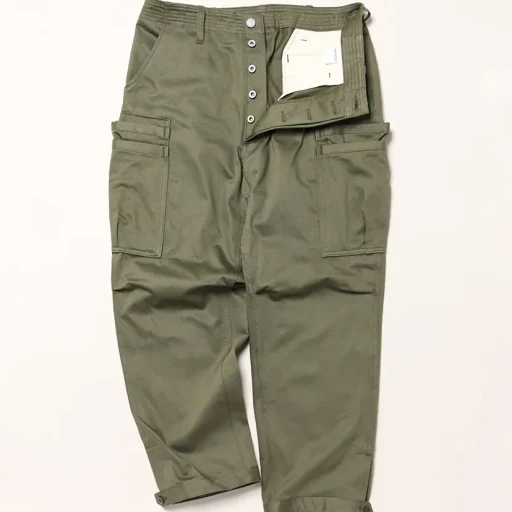 Overgrown Pants 4/5 - Military Satin