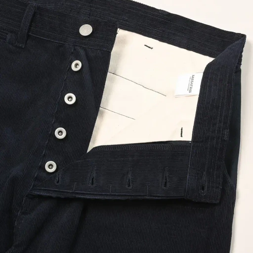 D Scoop Pants - Herringbone Denim