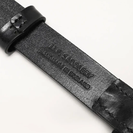 1 Inch West End Buckle Saddle Leather Belt - Nickel