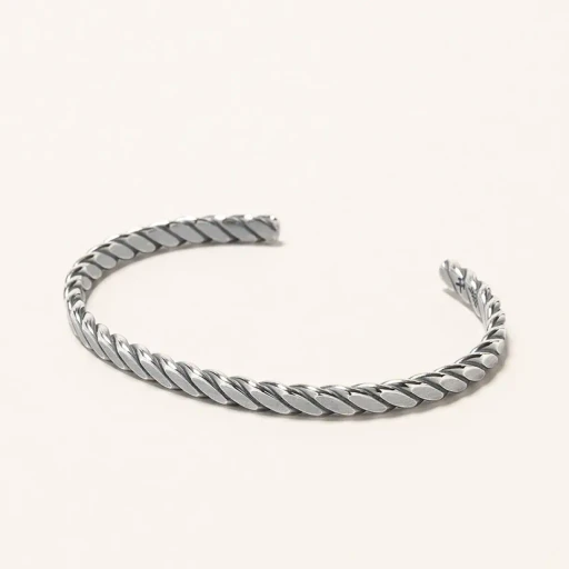 Plait Cuff - Sterling Silver