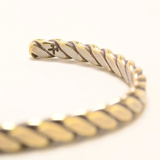 Plait Cuff - American Brass