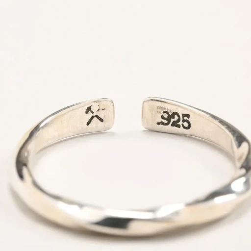 Twisted Cuff Ring - Sterling Silver
