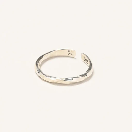 Twisted Cuff Ring - Sterling Silver