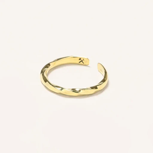 Twisted Cuff Ring - American Brass