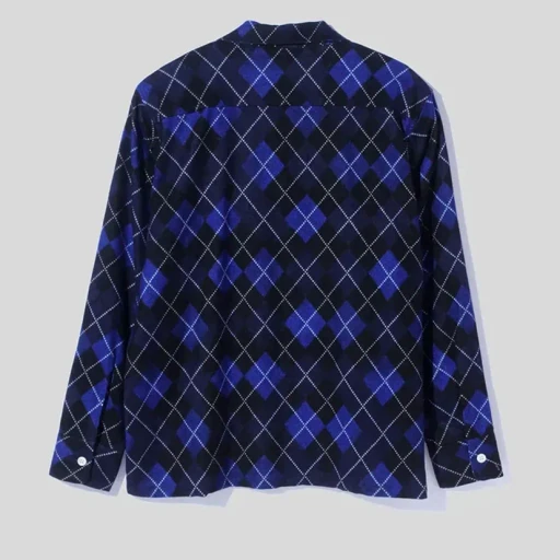 Argyle Open Collar Shirt