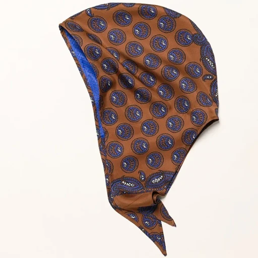 Paisley Silk Hoody Scarf