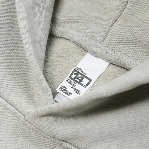 Garment Dye 14Oz. Heavy Fleece Hooded Pullover Sweatshirt