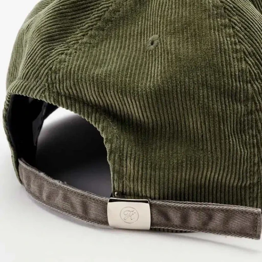 Corduroy & Faux Leather 6Panel Cap