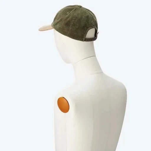 Corduroy & Faux Leather 6Panel Cap