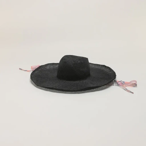 Ramie Hat W/ Scarf Strap