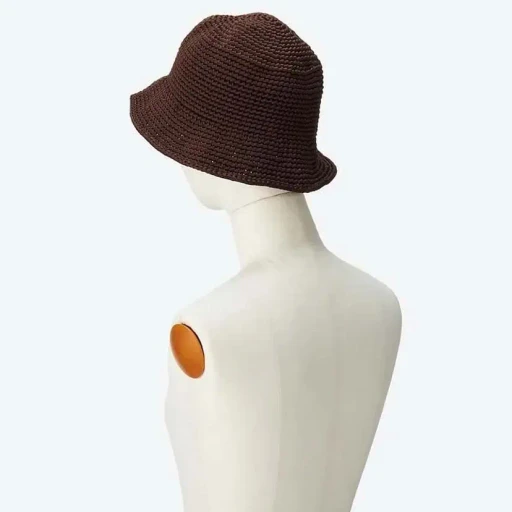 Poly Hand Knit Bucket Hat