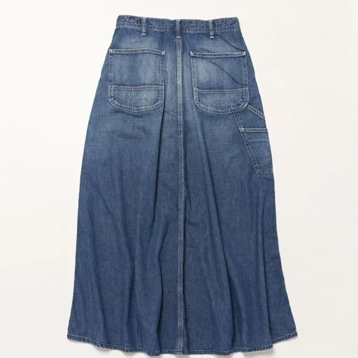 Denim Painter Long Skirt