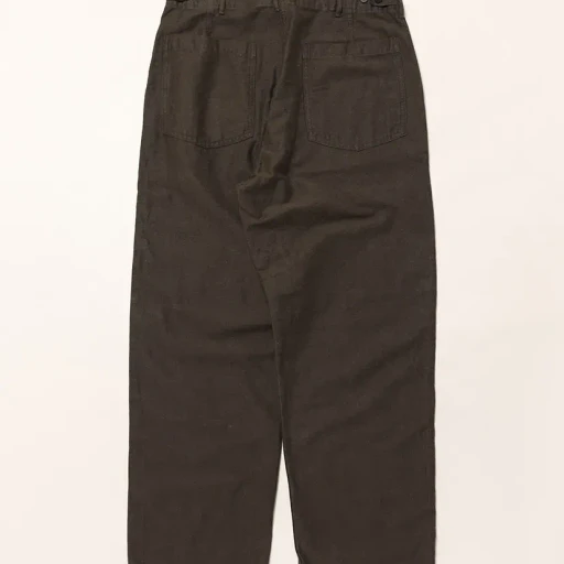 Relax Fit Cotton Linen Moleskin Fatigue Pants