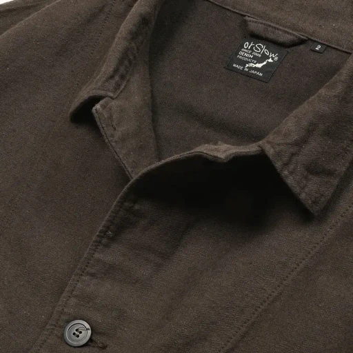 Cotton Linen Moleskin Relax Fit Simple Work Jacket