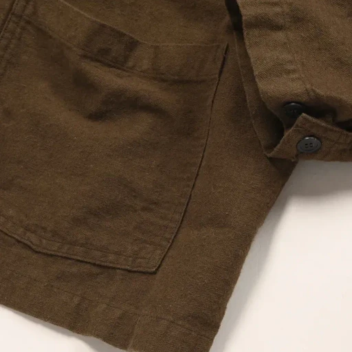 Cotton Linen Moleskin Relax Fit Simple Work Jacket