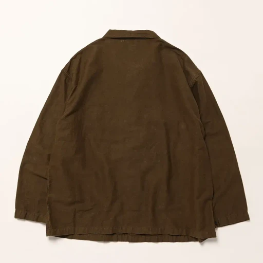 Cotton Linen Moleskin Relax Fit Simple Work Jacket