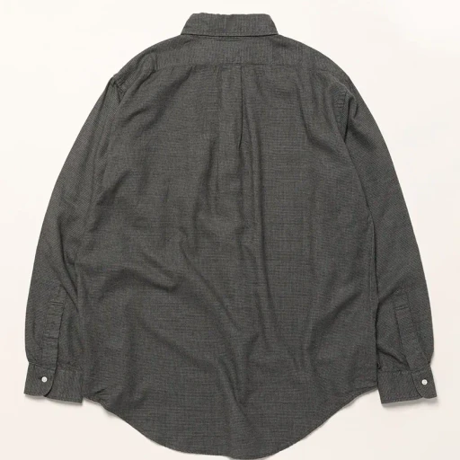 Standard Button Down Shirt Soft Subtly Brushed Mini Check