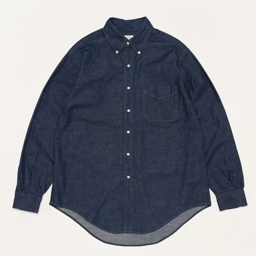 Denim Standard Button Down Shirt