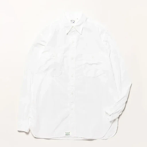 Relax Fit White Chambray Work Shirt