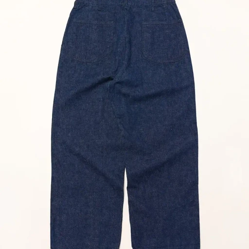 Wide Fit Us Navy Denim Utility Pants