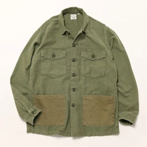 Vintage Washed 4 Pockets U.S Army Shirt