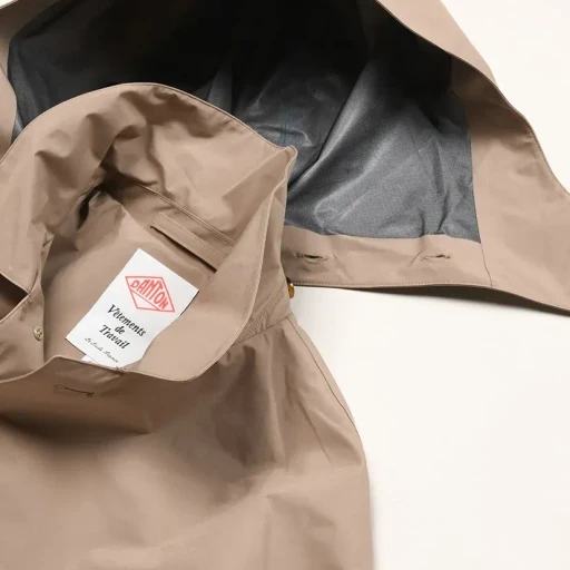 3-Layer Cloth Hooded Balmacaan Coat