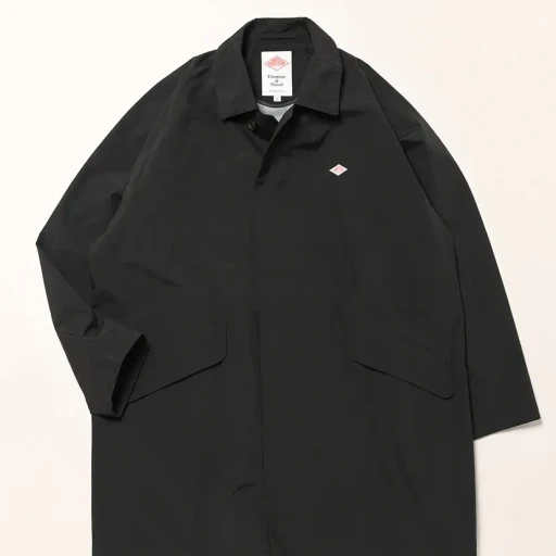 3-Layer Cloth Balmacaan Mid-Length Coat
