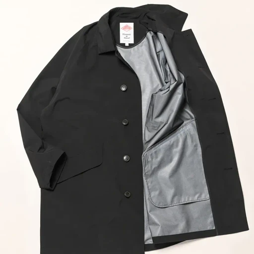 3-Layer Cloth Balmacaan Mid-Length Coat