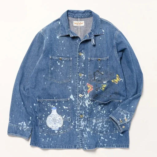 Denim Coverall - Aged Wash+Bleach
