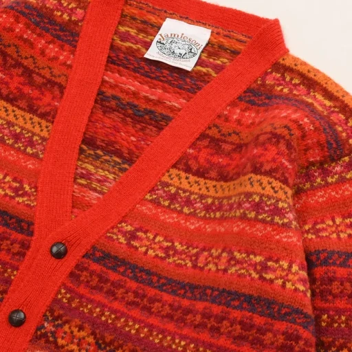 Fair Isle Saddle Shoulder Cardigan