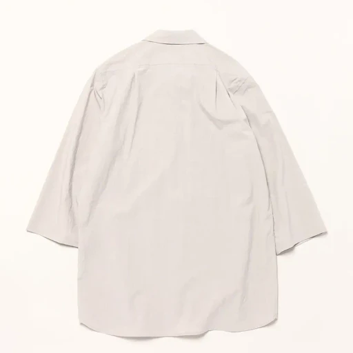 Triple Washed Thin Cotton 3/4 Sleeves / Side Pocket