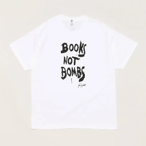 Printed T Shirts - Books Not Bombs