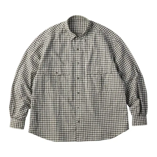 Roll Up Flannel Gingham Check Shirt