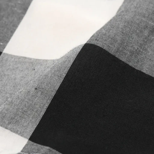 Block Check Stand Collar Shirt