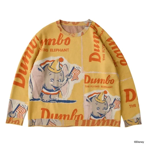 Disney Vp / Pc Knit Collection Crew Neck / Dumbo