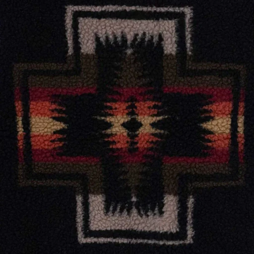 Boa Jacquard Stand Vest