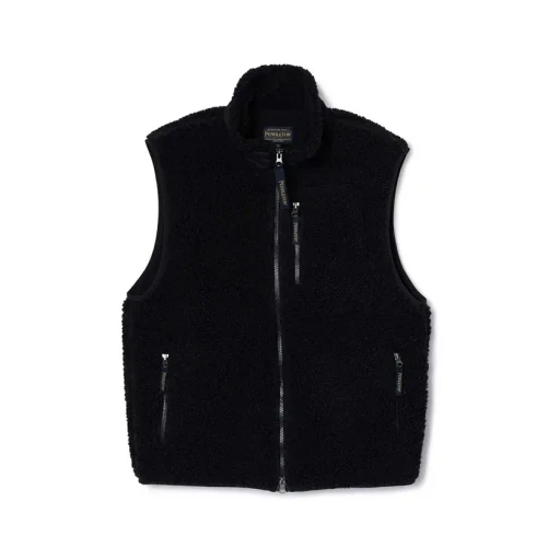 Boa Jacquard Stand Vest