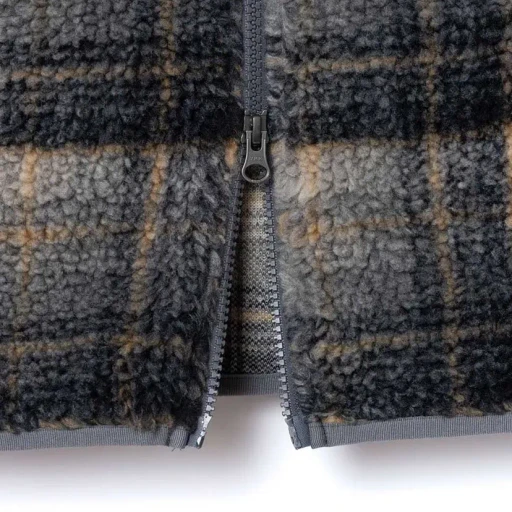 Boa Jacquard Stand Vest