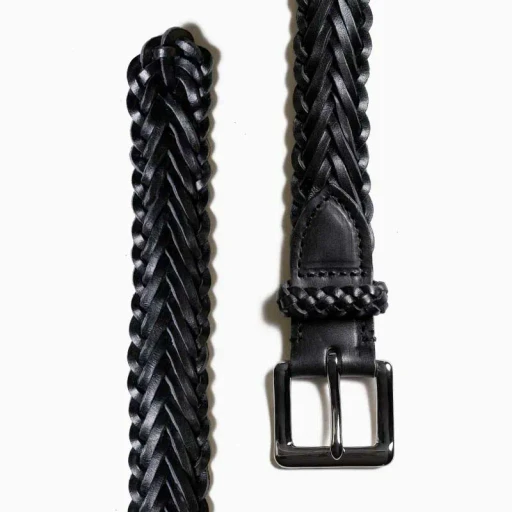 P0009 34Mm Herringbone Plaited Belt