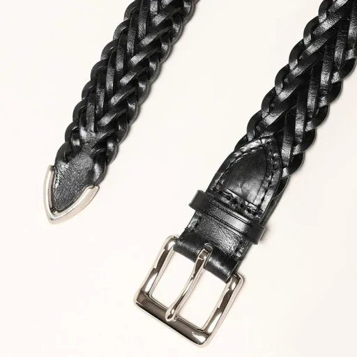 P0300 Russet Plaited Belt With Tip