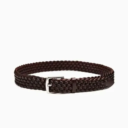 P0058 28Mm Basket Weave Plaited Belt